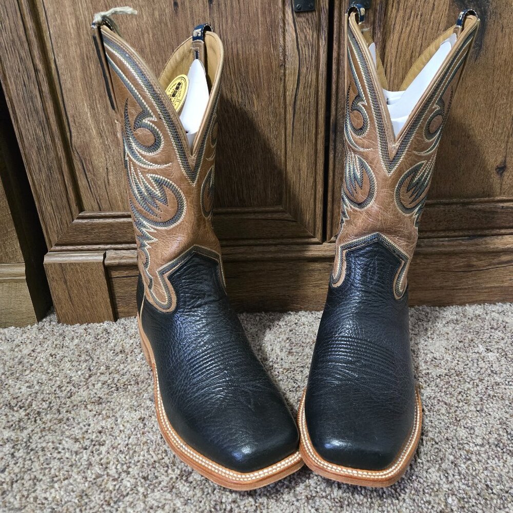 Men's Hyer Black Sawyer Cowboy boots Size 11D - Picture 4 of 5
